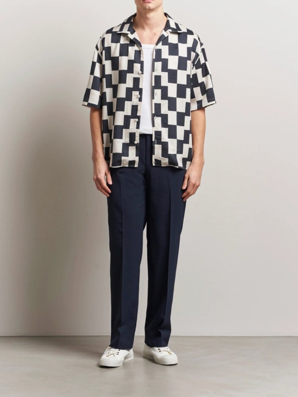 J.Lindeberg Ellis Stack Bridge Print Shirt Black